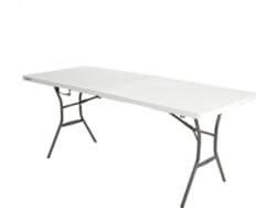 Mesa de Camping LIFETIME 92105 Blanco (183x76x74 cm)