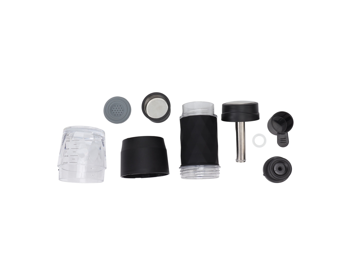 Cafetera portátil manual de viaje, compatible con café molido y cápsulas, para uso en exteriores