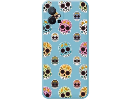 Carcasa para Vivo Y55 5G TUMUNDOSMARTPHONE Silicona Líquida Dibujos Azul