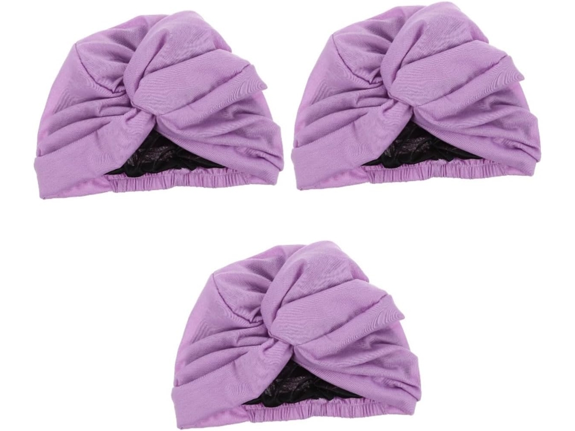 Juego de 3 pañuelos: gorro para dormir durante la quimioterapia, pañuelo para mujer.