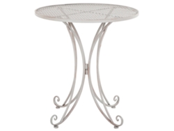 Mesa de jardín BELIANI Cilento de Hierro Gris 71x71x75