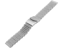 Correa Reloj Malla 20 Pulsera Tejida Ajustable Metal Acero Inoxidable Mm