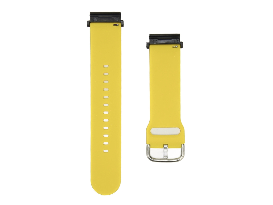 Correa Deportiva De Silicona De 22 Mm Para Garmin Fenix 7, 6 Y 5 (amarilla)
