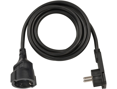 BRENNENSTUHL-1168980210-Alargador Eléctrico Ip20 H05Vv-F3G1,5 De 10 M (Blanco) Con Clavija Plana