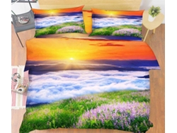 Funda de Edredón AJ WALLPAPER 3D paisaje del amanecer 17 (200 x 225cm)