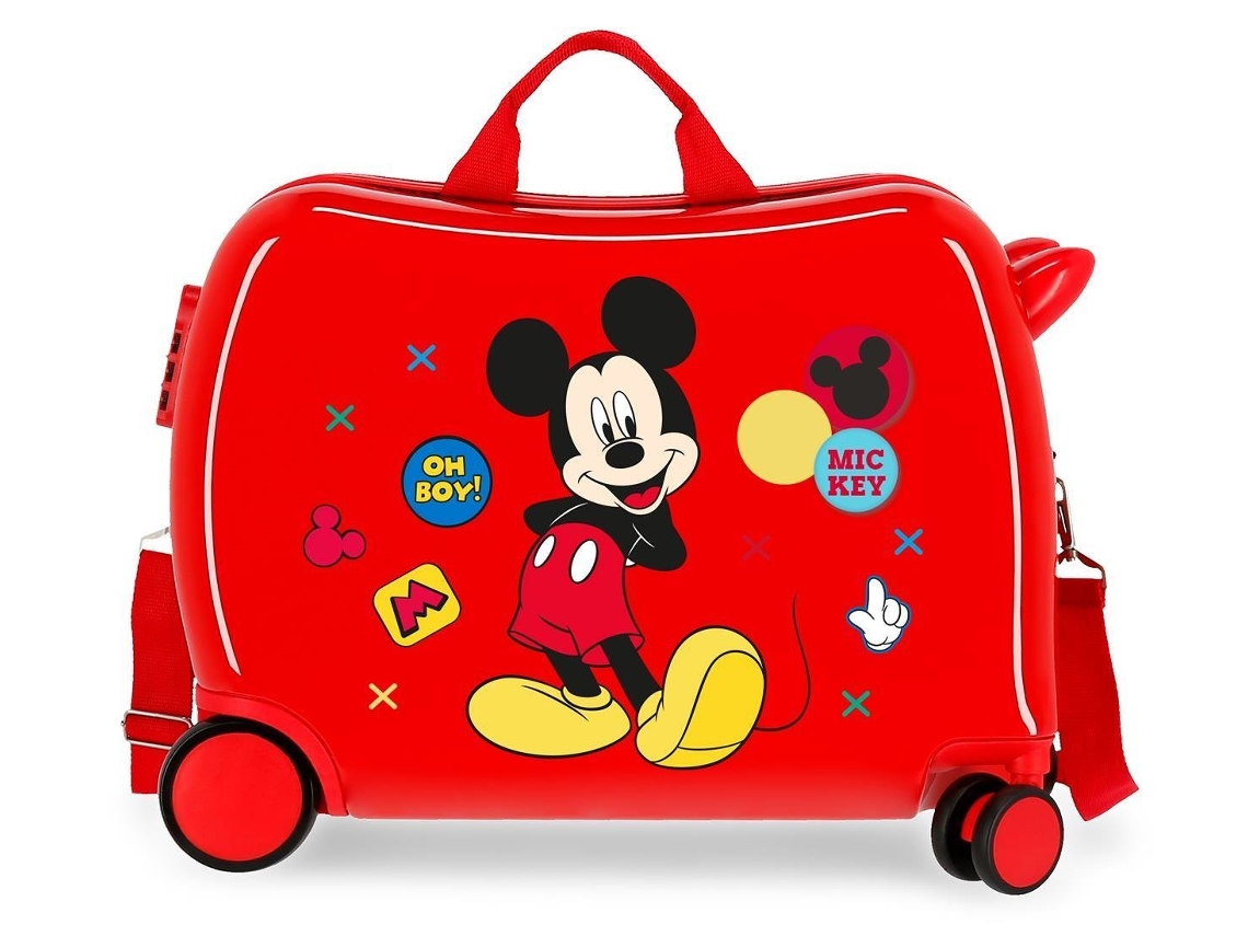 Mala de Viaje DISNEY Enjoy The Day (Rojo - 50 x 38 x 20 cm)
