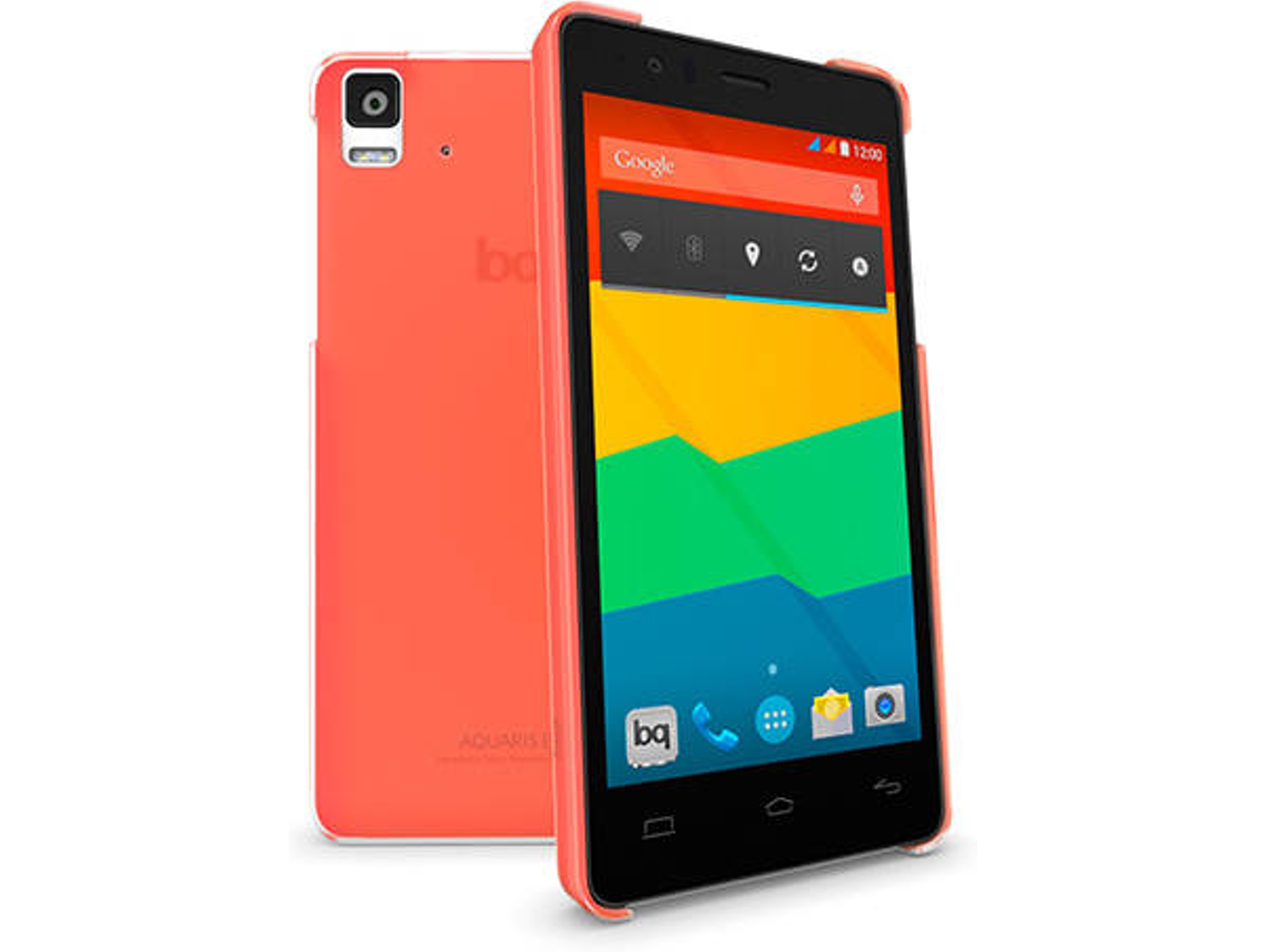 Carcasa BQ Aquaris E5 Crystal Rojo