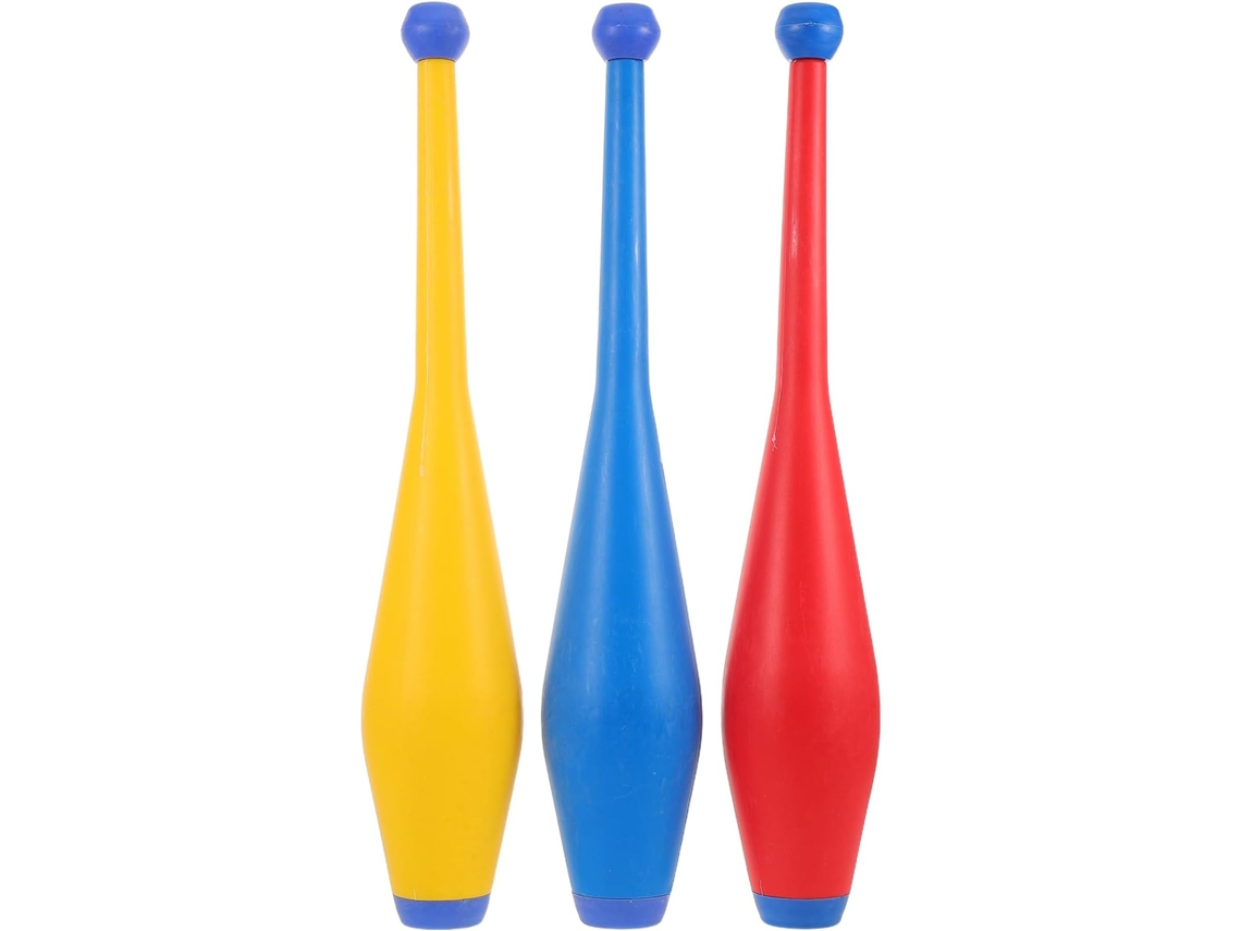 Juego De 3 Palos De Malabares Para Acrobacias Con Mango