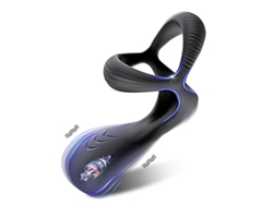 Vibrador Retardo De Eyaculacin Masculina Anillo De Pene Anillo De Ereccin Estimulador De Cltoris (negro) Yizhood