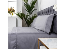 Juego de Sábanas COTTON ARTEAN (Gris - Cama de 160 cm - Algodón)