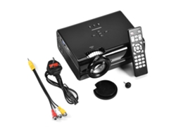 Proyector Led Mini Para Home Theater 1080p Hd, Hdmi, Usb, Multimedia, Negro Luz Dourada