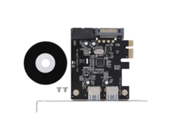 Tarjeta De Expansión Hub Pci-e A Usb3.0 De 4 Puertos Adaptador Extensor De Velocidad 5 Gbps