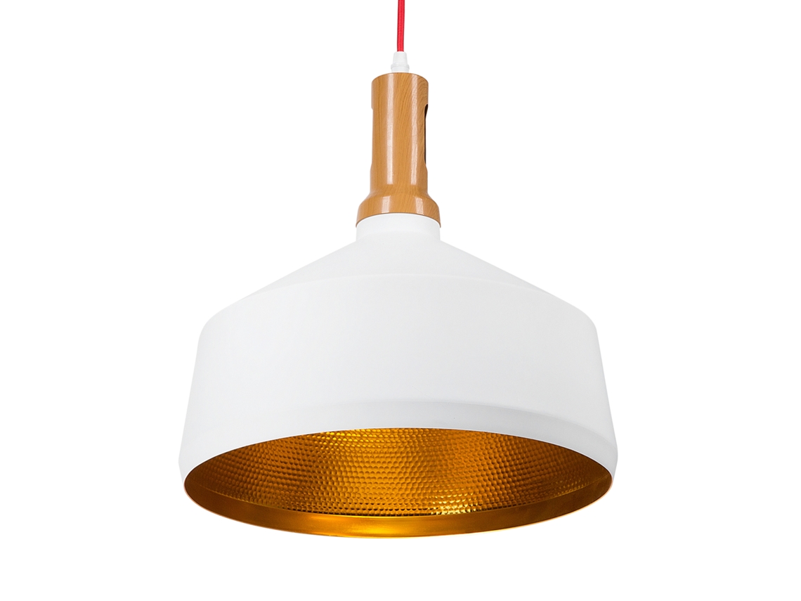 Lámpara de techo BELIANI Sepik de Aluminio Blanco 34x34x183