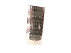 2026-gomas Elásticas De Cabelo Em Espiral Forma De Cabo De Telefone Para Meninas Cor Preta