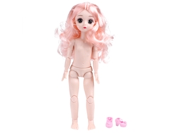 Ats-muñeca De Moda Para Niñas Con Articulaciones Móviles 30cm, Regalo De Cumpleaños, Pelo Rizado Y Zapatos
