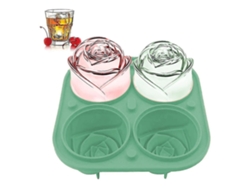 Molde De Hielo En Forma De Rosa De Silicona, Grande 5 Pulgadas, Para Whiskey Cocktail Bourbon Jugo, Sin Bpa