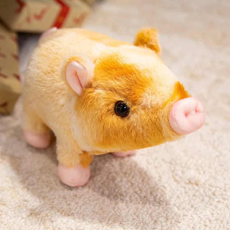 (naranja 23cm) Peluche De Cerdito Adorable De 23 Cm, Estilo Anime Realista Y De Dibujos Animados