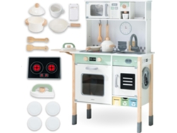 Cocina Montessori De Madera Para Niños Con Luz, Sonido Y Accesorios Completos Ajustable