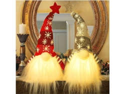 Juguete De Elfo Navideño Iluminado Hecho A Mano, Regalo Navideño, 2 Unidades.