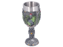 Taza decorativa, resina, colección de película de acero inoxidable