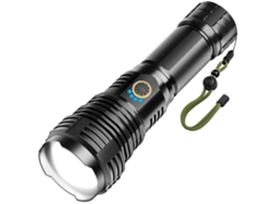 Linternas recargables 990000 lúmenes de alta potencia Linterna LED Xhp70.2 Potente linterna táctica con zoom 5 modos Ipx7 a prueba de agua de YEMAESRE