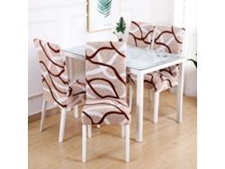 1 paquete de funda protectora extraíble para silla de comedor para el hogar, color restaurante 17-Tamanho universal LUUCOZK