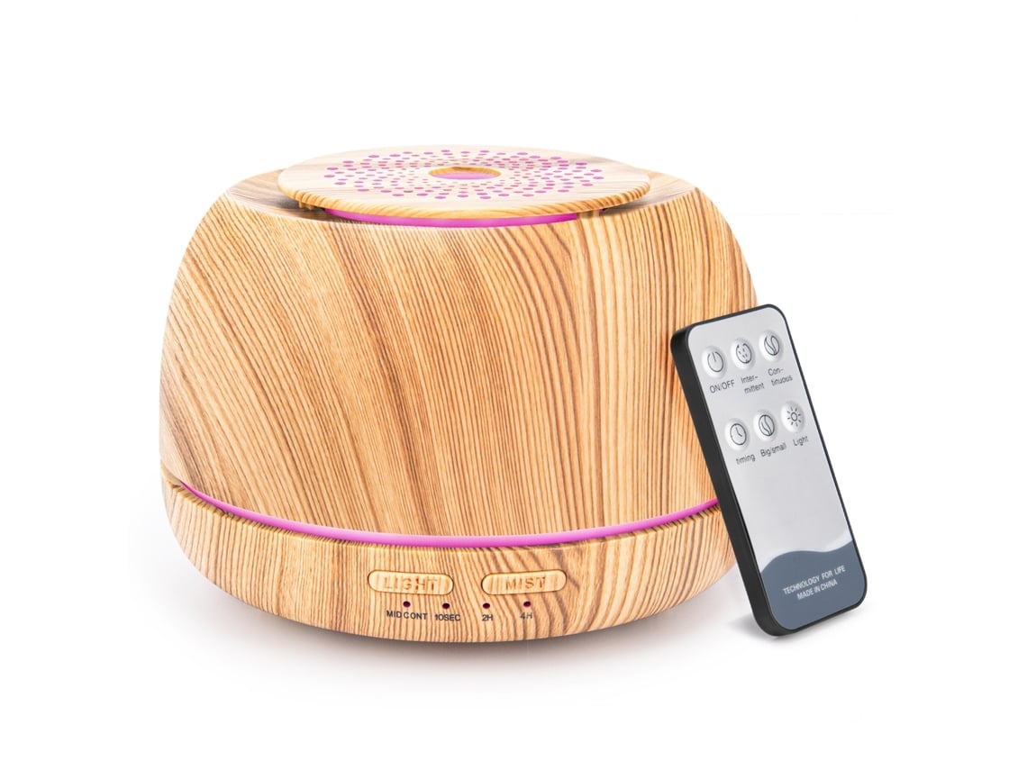 Humidificador De Fragrâncias Recarregável Por Usb De 300 Ml (marrón) + Controle Remoto*