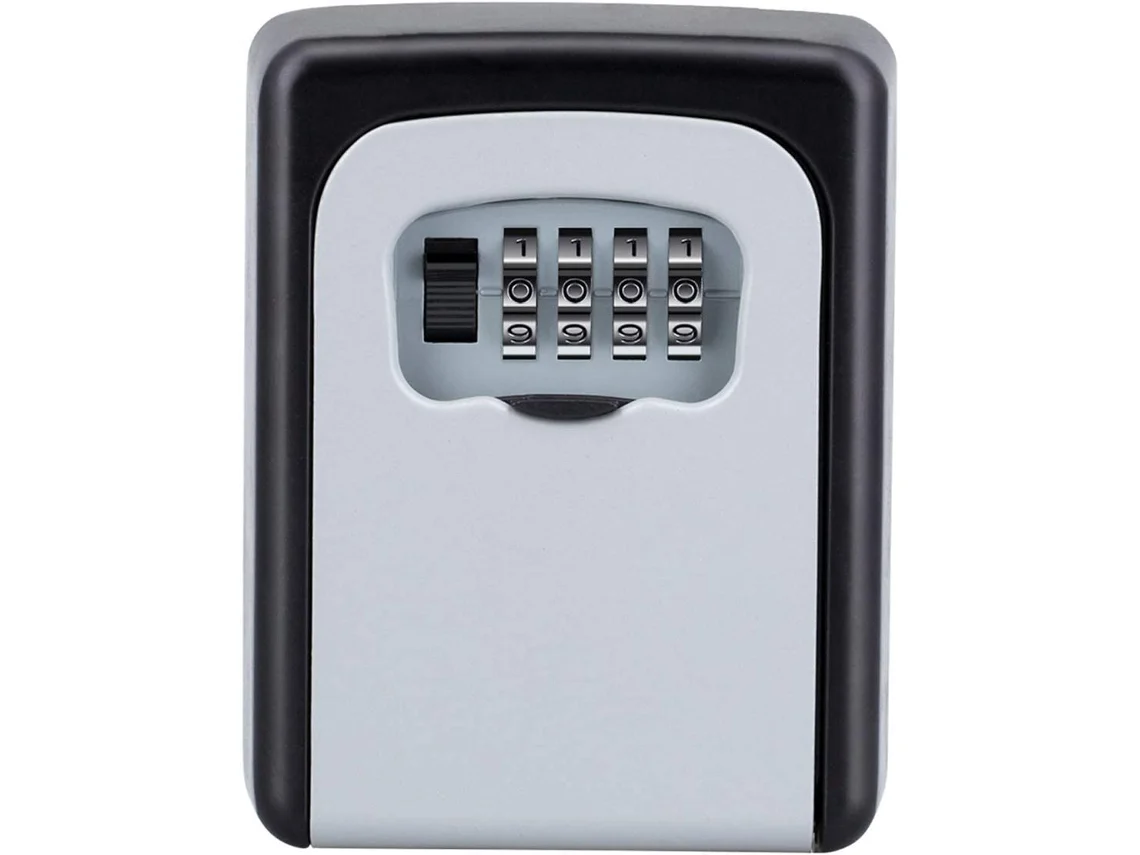 Caja fuerte para llaves con código numérico para exteriores, caja para llaves con combinación numérica de 4 dígitos, caja para llaves pequeña con código seguro CUICH