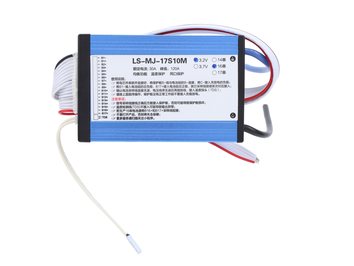 Placa De Protección Para Batería De Litio De 3,2 V Y 30 A, Balanceo Bms 14s-16s, Universal Para 18650.