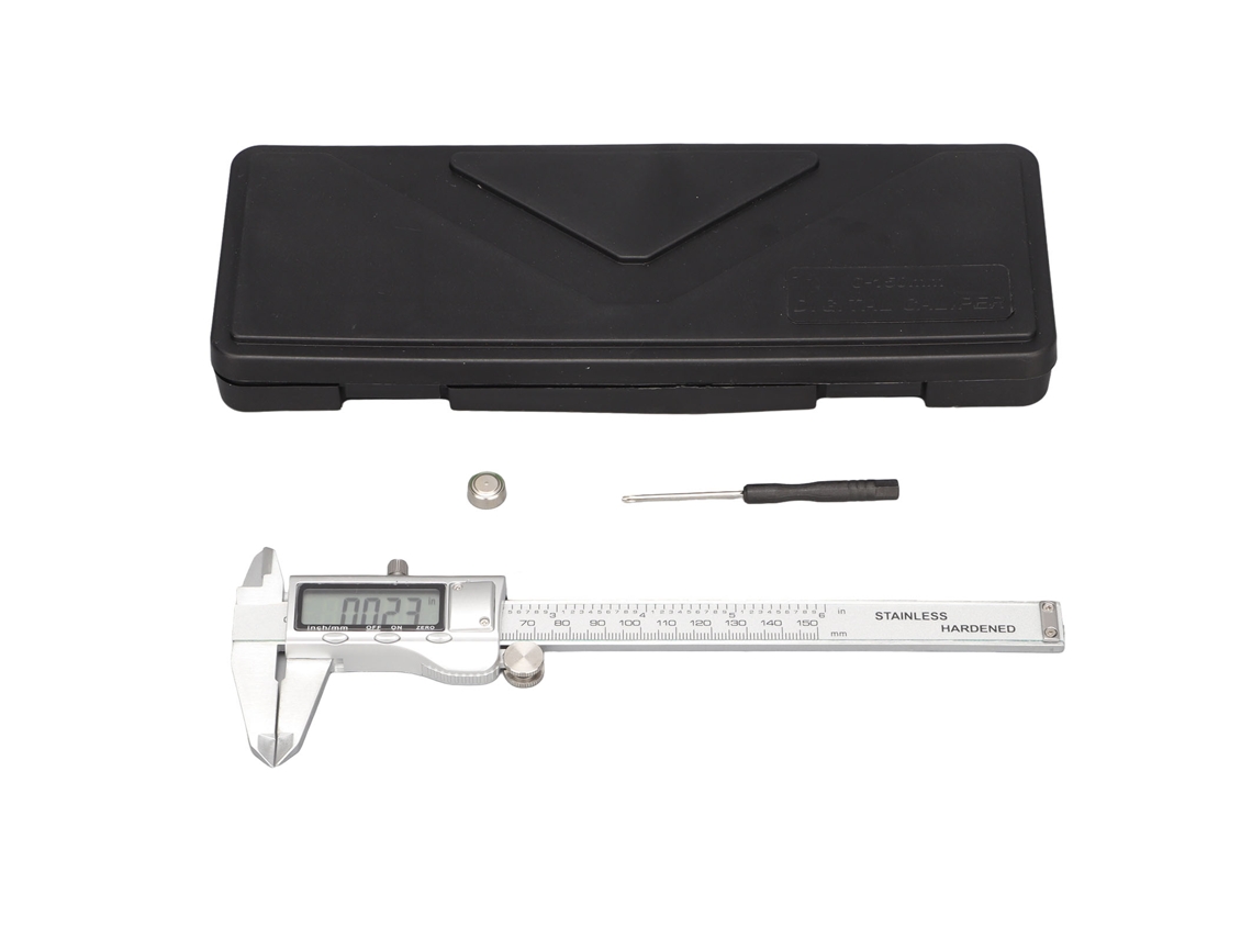 Calibrador Digital De 150 Mm (6 Pulgadas) De Alta Precisión, Fabricado En Aleación De Zinc, Herramienta De Medición Electrónica Con Nonio.
