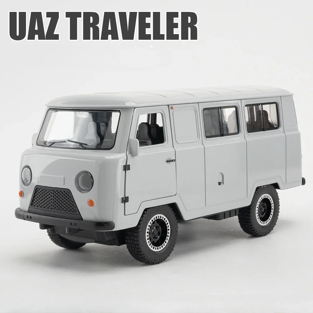 (Blanco) Escala 1:18 - Coche en miniatura, carrocería de metal fundido a presión, efectos de sonido y luz, regalo
