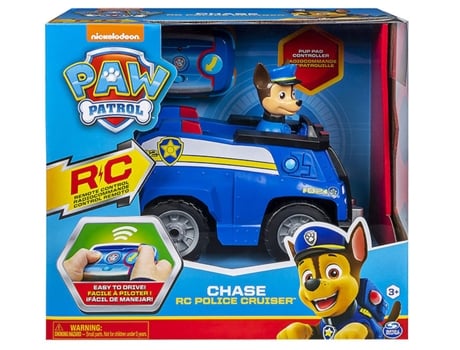 Paw Patrol Coche de juguete con radiocontrol Chase Cruiser