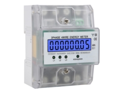 2026velora-contador De Energía Eléctrico Trifásico 4p 380v Lcd Digital Din Rail Con Tapa Transparente