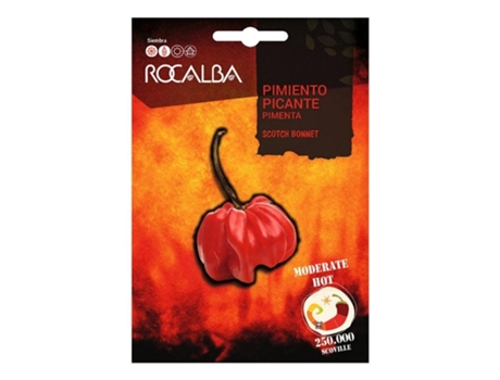 ROCALBA Scotch Bonnet Pimenta 25 Sementes