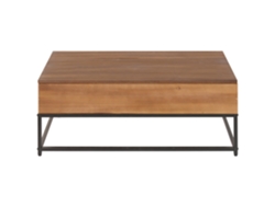 Mesa Centro Plegable Hierro Abeto 100x55x40cm