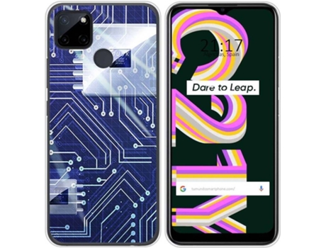 Carcasa Realme C21Y / C25Y TUMUNDOSMARTPHONE Circuito Multicolor