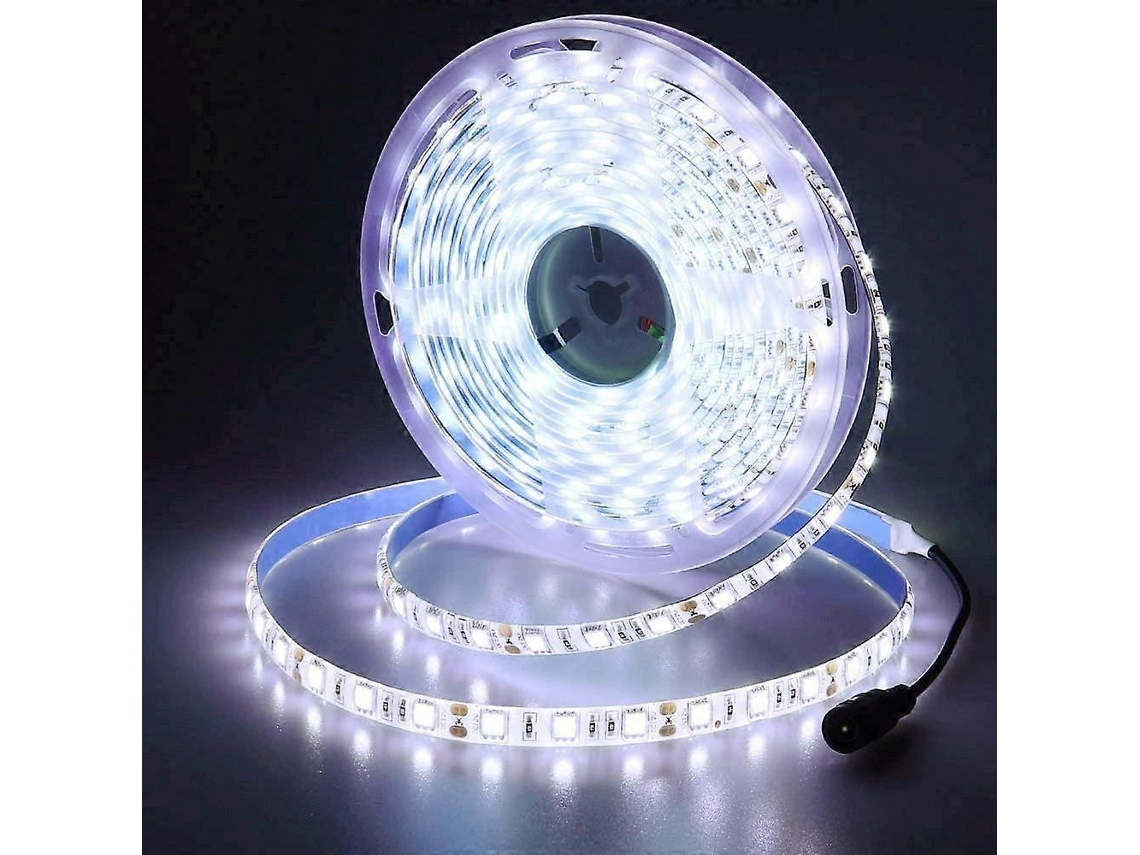 Omni-tira Led 2v Blanco Frío 6500k 5m Flexible 300 Leds 5050 Smd Ip65 Impermeable