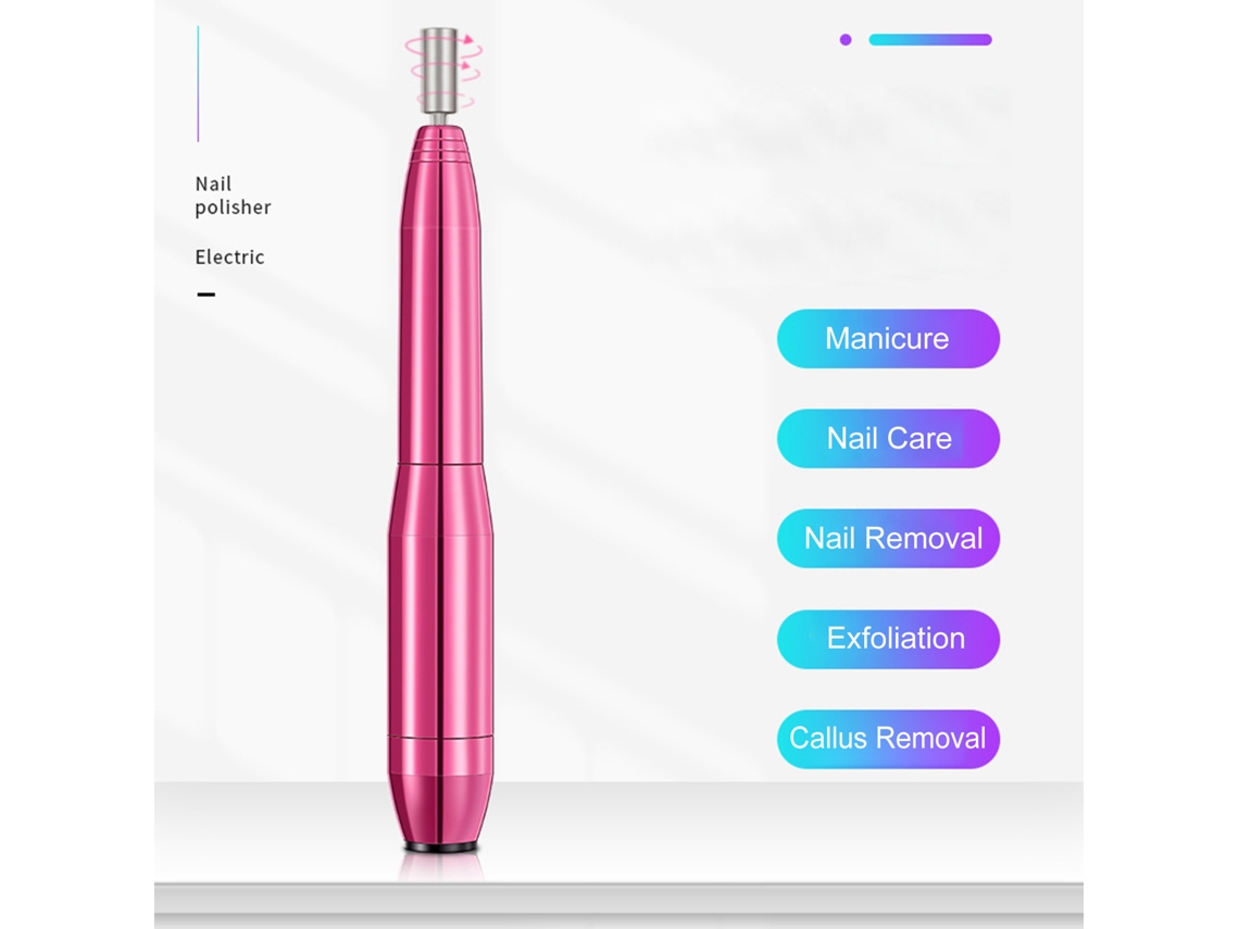 Lijadora Eléctrica De Uñas Usb 20000 Rpm, Herramienta De Manicura Y Pedicura Con Brocas Y Cintas De Lijado