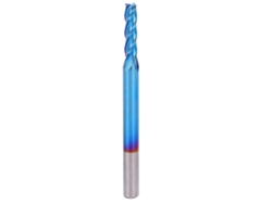 Fresa De Extremo De Acero De Tungsteno De 4 Filos Con Recubrimiento Nanoblue, Máquina Cnc, 3.175x2.5x10