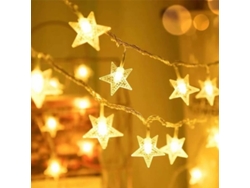 Luces Navideñas De 10 Metros (33 Pies), Luces De Estrellas A Pilas, Impermeables, Decorativas Para Jardín, Aptas Para Navidad (ip54).