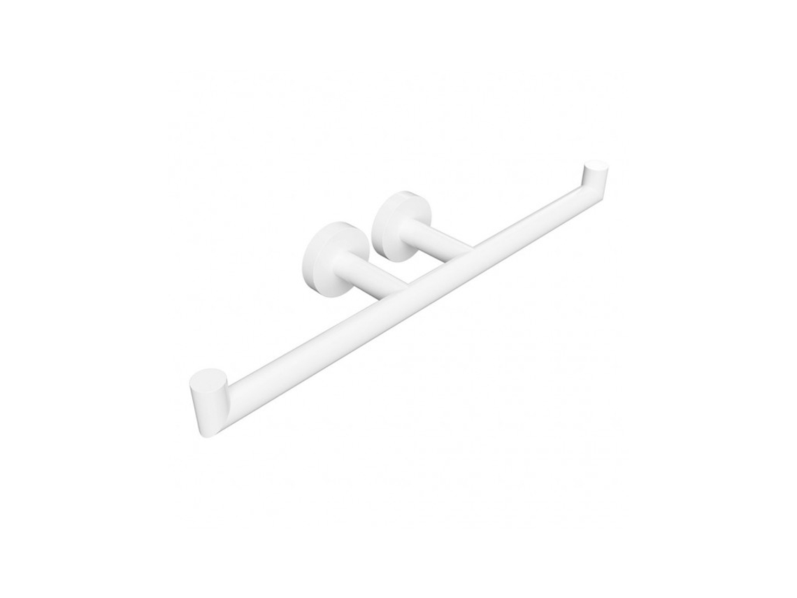 WHITE: Doble portarrollos