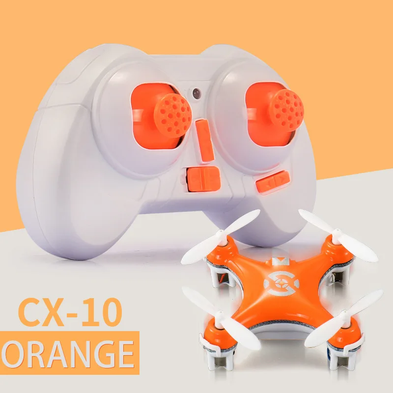 (naranja) Cuadricóptero Teledirigido 2.4g De 4 Canales Con Luces Led