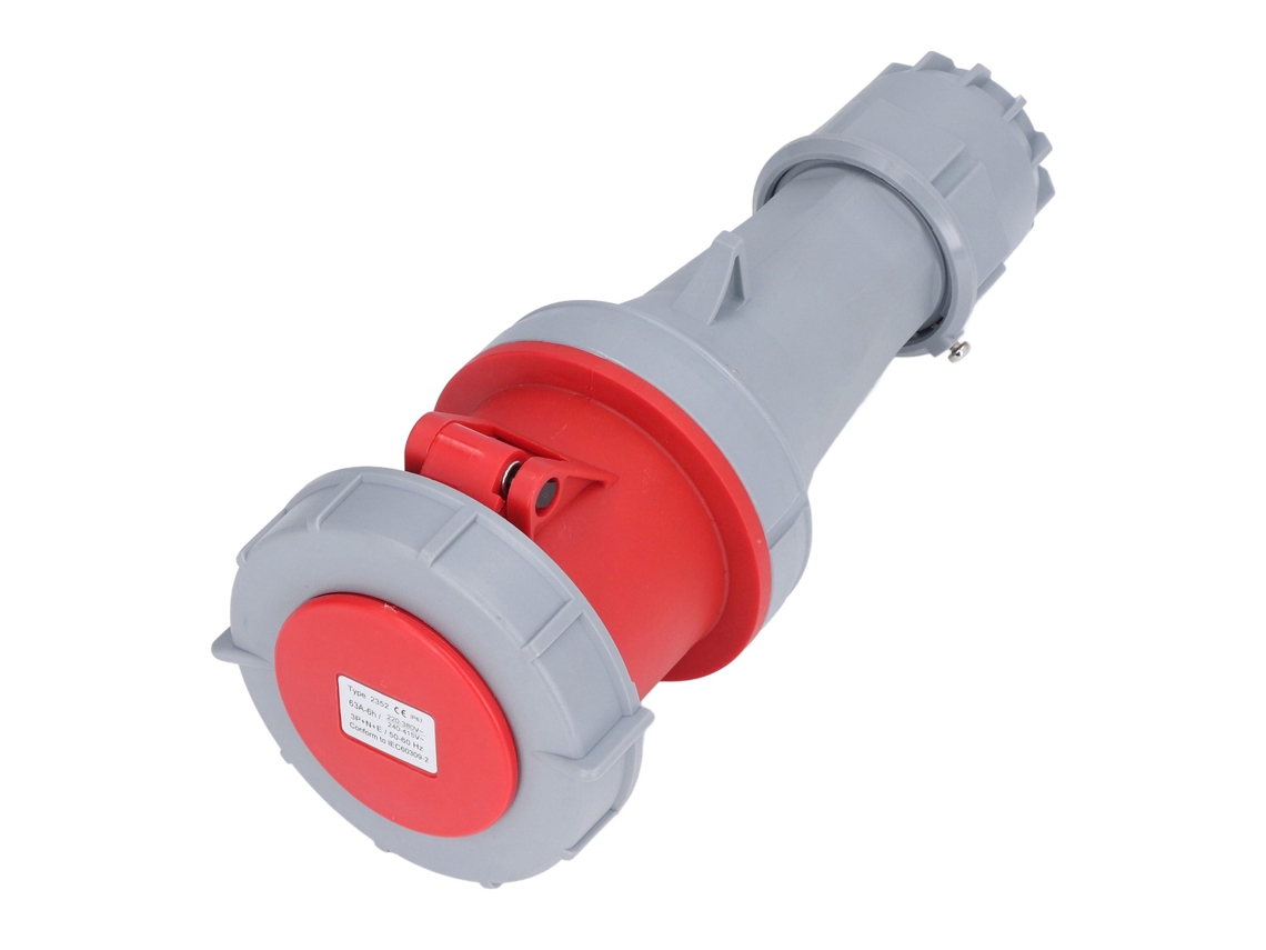 Conector De Alimentación Industrial De 5 Pines 3f+n+e Enchufe Aeronáutico Ip67 Impermeable 63a 220-380v/240-415v