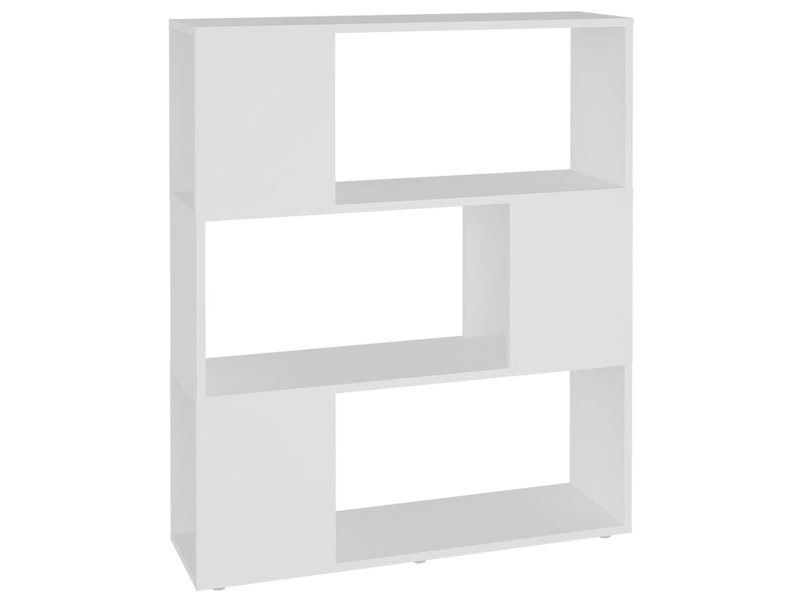 Estantería/separador 80x24x94 cm Contrachapado Blanco MAISON EXCLUSIVE