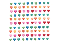 100 Pinzas Pequeñas Rectangulares Antideslizantes De Color Mate Para Cabello Fino O Grueso Para Mujeres Y Niñas.