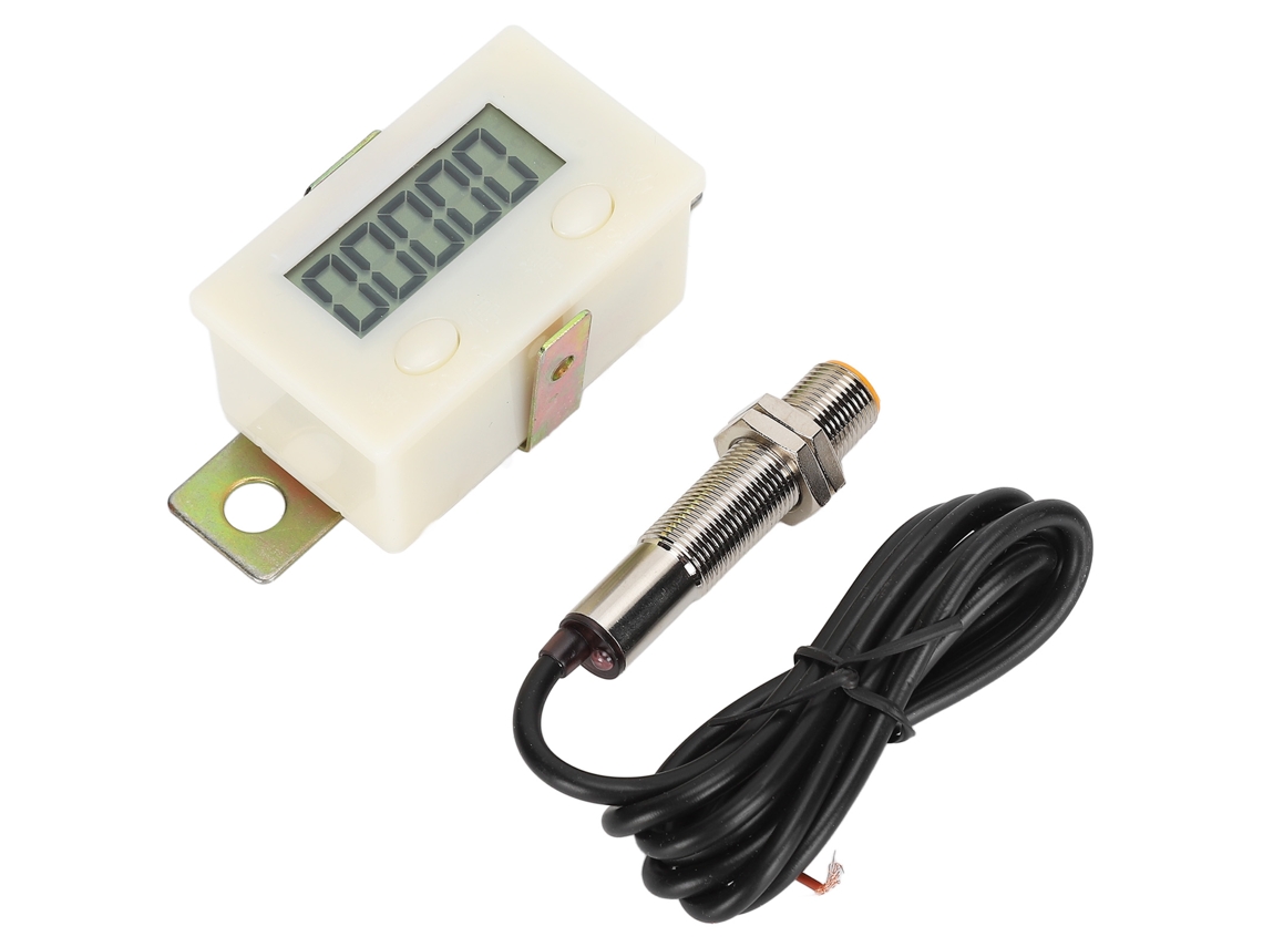 Contador Electrónico De Perforación Por Inducción Magnética De 5 Dígitos Con Pantalla Lcd Hx-5a