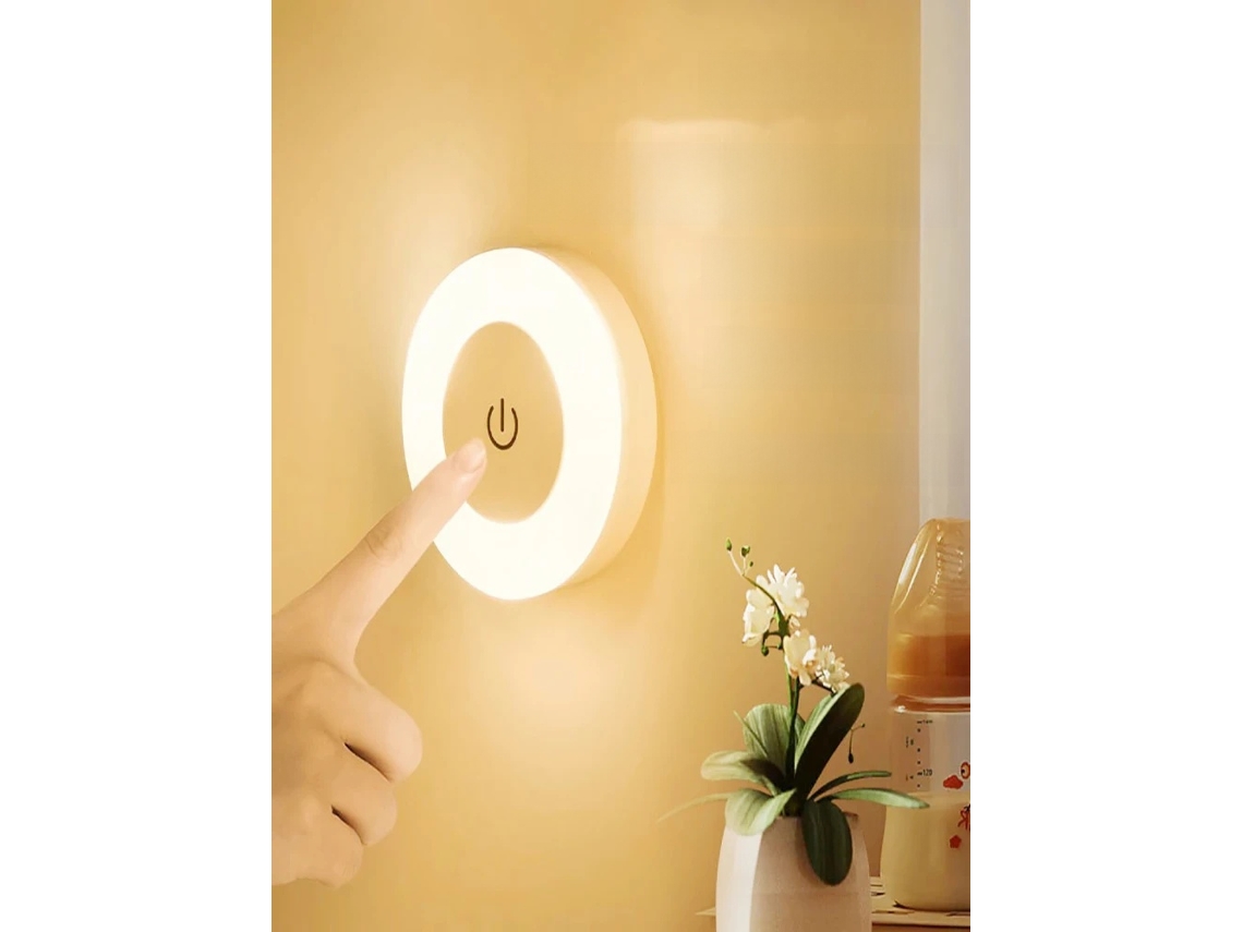 (luz Cálida) Luz Nocturna Led Táctil Recargable Por Usb