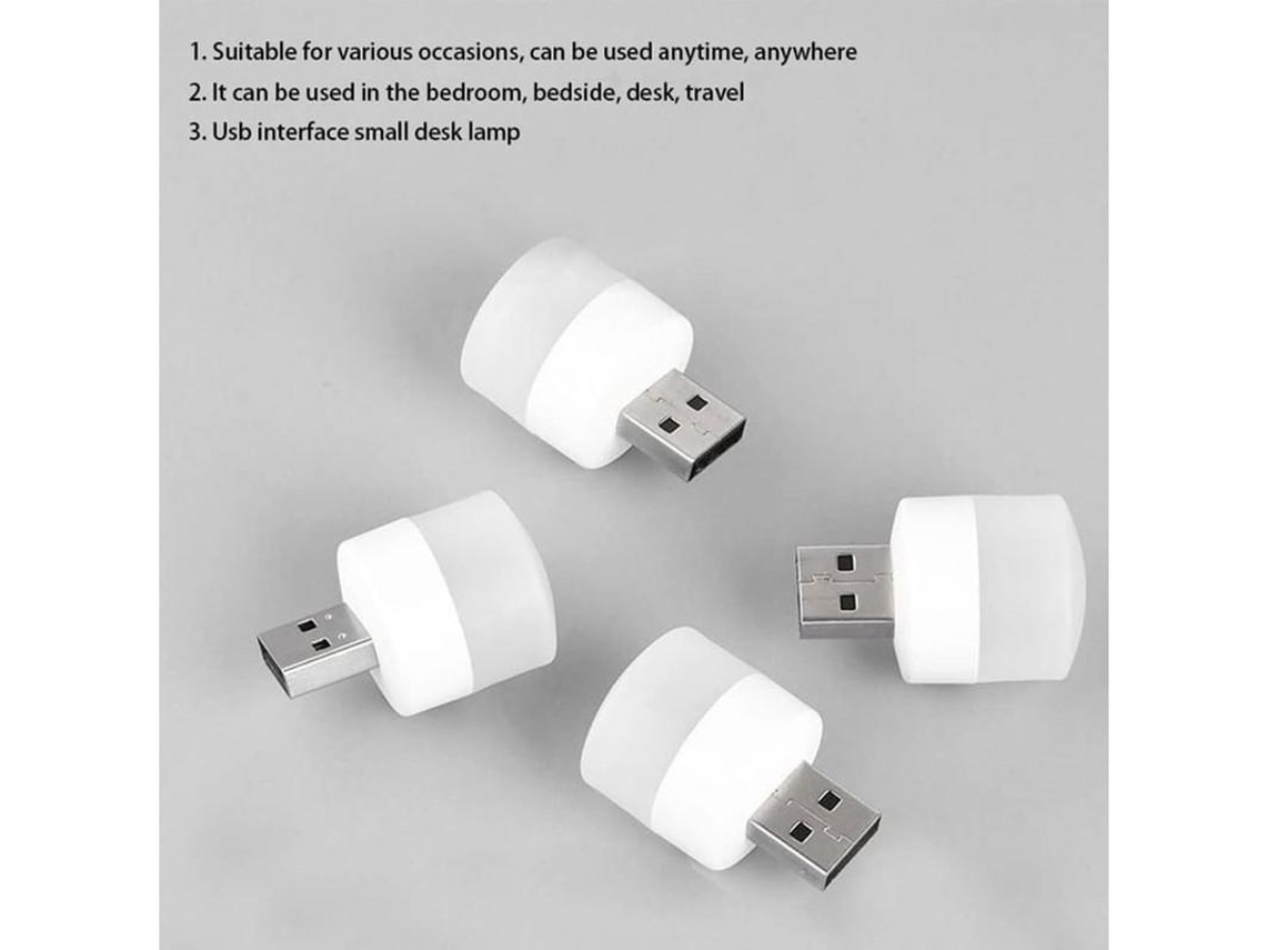 Conjunto De 4 Luces Usb De Noche Mini Lámpara Led Plug In Blanco Cálido Compacto Ideal Para Habitación Baño Guardería Pasillo Luz Yizhood