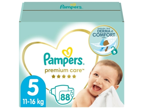 Pañales Desechables PAMPERS 5 (88 Unidades)