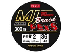 Trançado Mj 300 M Verde 0.450 Mmhart